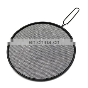 Stainless Steel Splatter Screen Stainless Steel Mesh Frying Pan Grease Screen thumbnail-1