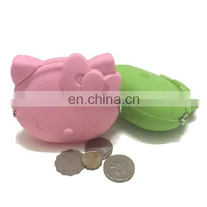 Factory Supplier Cat Design Coin Bag Women Fashion Wallet Silicone Material Purse thumbnail-2