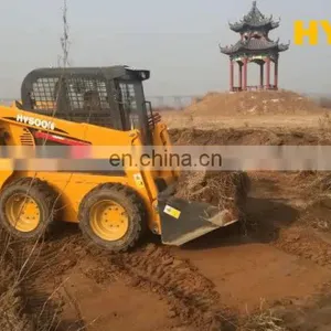 Cheap Price High Quality Mining Equipment Skidsteer Loaders 850kg Compact Loader With Earth Bucket thumbnail-1