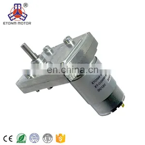 24V Pmdc High Torque Worm Gear Spur Barbecue Gear Motor Flat Gearbox thumbnail-2