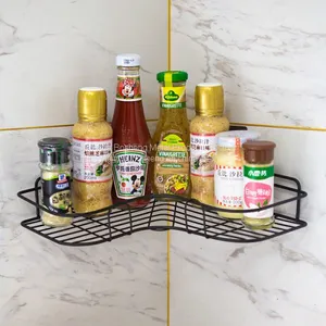 Anti-Rust Wall Mount Tripod Holder Bathroom /Kitchen Storage Corner Shelf thumbnail-2