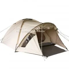 Dome Tent Canvas Camping Tents Custom Canvas Bell Tent Teepee Canvas Tent Supplier thumbnail-1