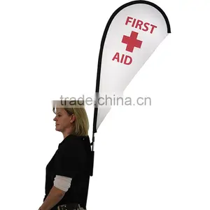 Medical Tear Drop-flag Single Side Backpack in Sell thumbnail-1