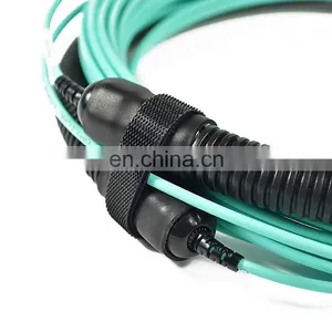 Fiber Optic 12F MPO(female) - MPO(female ) OM4 Mpo Trunk Cable With Pulling Eye thumbnail-2