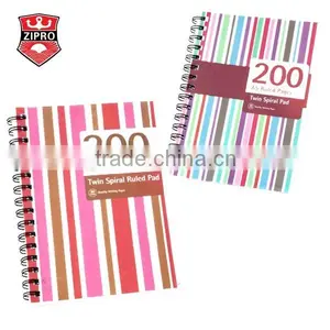Color Lines Printing PP Cover Stationery School Spiral Notebook English Exercise Notebook thumbnail-1