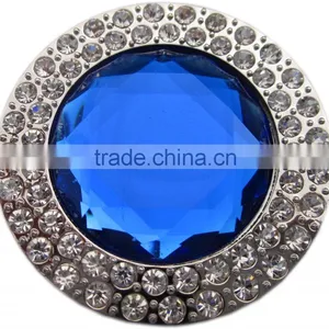 2016 Most Popular Blue Rinestone Metal Lady Button thumbnail-1