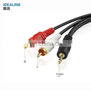 Low Price to 2 Rca Audio Cable 3.5mm Output Cable Rca Video Audio Cable thumbnail-2