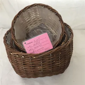 Willow Basket Woven Customized Round Wicker Storage Basket thumbnail-1