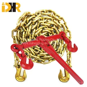US TYPE Grade 70 Transport Chain and Ratchet Load Binder thumbnail-1