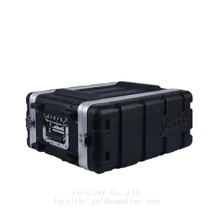 ABS-4UM 12”Light Weight Plastic Amplifier Aviation Case 4U AMP Flight Rack Case With 4 Twist Locks and 2 Carry Handles thumbnail-1