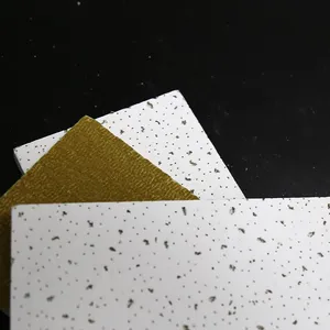 Mineral Fiber Ceiling Tiles Acoustic Ceiling Panels for Office Sound Insulation Decoration Rockwool Ceiling Board Mineral Fiber Ceiling Tile thumbnail-4