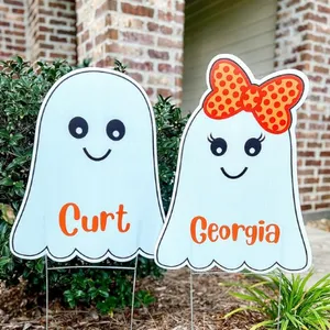 Custom Printed Polypropylene Hollow Board Halloween Lawn Decorations – Outdoor Coroplast Yard Signs thumbnail-1
