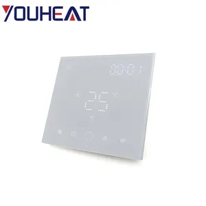 220V Modern Design Hotel Floor Heating Thermostat Easy Install Adjustable Thermostat for Hotel Floor Heating System thumbnail-1