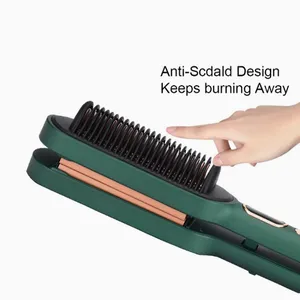 Three Tube Electric Curling Iron/water Wave Straightener/straightening Comb With Fast Heating and LCD Display（Wechat:13510231336） thumbnail-3