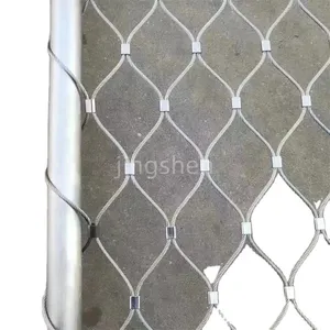 Made in China SS 304 316 Stainless Steel Wire Rope Mesh Sleeve Flexible Stainless Steel Rope Mesh thumbnail-5