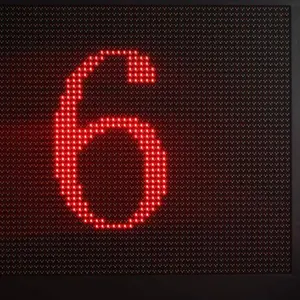 600*600 External Dot Matrix Countdown P16 Plug-in Module Traffic Signal Controller Countdown Display Screen thumbnail-3