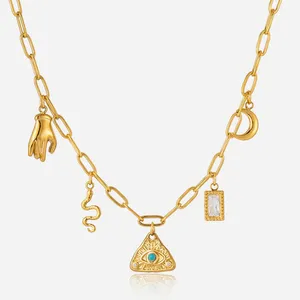 Custom Stainless Steel Necklace With 18K Gold PVD - Low MOQ & Quick Sampling Available thumbnail-4