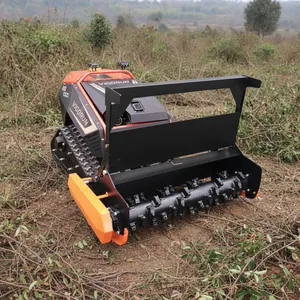 Tracked Agriculture Gasoline Powered Commercial Brushless DC Servo Motor Remote Controlled Electric Starter Flail Mower 2-Stroke thumbnail-5