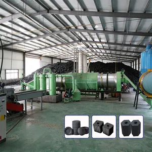 Well Full Set Automatic Biomass Briquette Machines Hookah Charcoal Production Line EPC thumbnail-1
