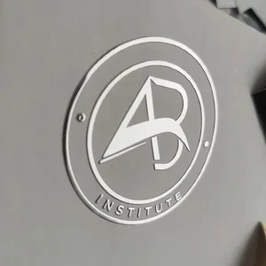 Custom Logo 3d Embossed Label Decals Metallic Sticker Waterproof Luxury Gold Foil Transfer Metal Nickel Stickers thumbnail-3