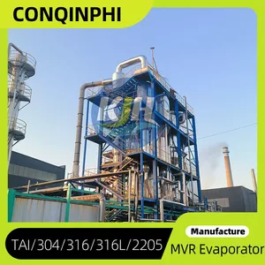 Compact Skid-mounted Evaporator With 316L Stainless Steel, Temperature Control, 380V 3-Phase, 1000L/H thumbnail-4
