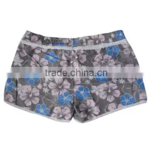 Girls' Floral Flower Printing Beach Board Swimming Shorts thumbnail-2