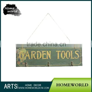 Vintage Handmade Customized Wooden Wall Pallet Sign With Hooks thumbnail-1