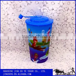 Custom Sealed Plastic Water Cup With Lid, Travel Cup, Plastic Sport Bottle thumbnail-3