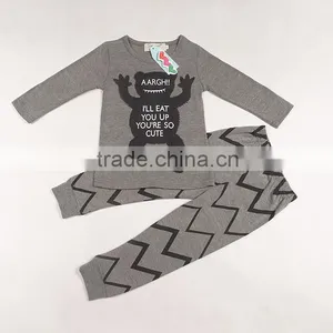 2015 Spring & Autumn Boy Clothes Set Baby Boy Long Sleeve T-shirt + Pants 2pcs Set Children Clothes Outfits thumbnail-3