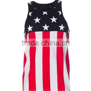 Custom Ladies Sublimation Tank Top/Digital Printing Singlet/3d Printing Top thumbnail-5