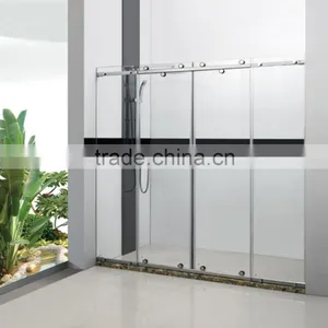 Italian Frameless Tempered Glass Shower Cubicles thumbnail-5