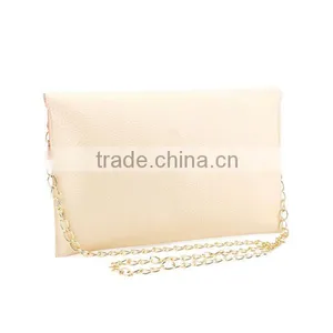 Small White Envelope Clutch Crossbody Satchel Evening Bags Leather Lady Bag thumbnail-3