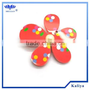 RED FLOWER PLASTIC METAL HAIR CLIPS FOR GIRLS , HOT SELL 2013 thumbnail-1