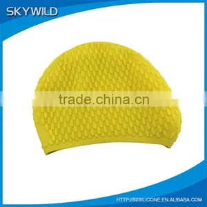 2016 Custom Printed Waterproof Silicone Swimming Cap for Adult thumbnail-4