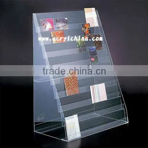 Acrylic Post Card Display / Greeting Card Display Stand / Literature Rack thumbnail-1
