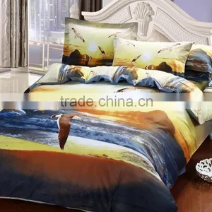 High Quality 100% Cotton Custom 3D Animal Printing Bed Set thumbnail-4