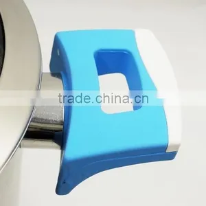 High-end Design Stainless Steel Casserole Hot Pot T-type Lid and Silicone Paint Bakelite Handles thumbnail-2