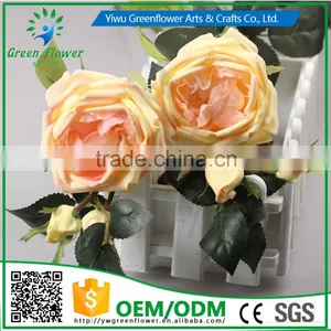 2016 Wholesale Latex Roses Artificial Flowers PU Rose Real Touch Bouquet Wedding Bridal Decor Display Flower thumbnail-1