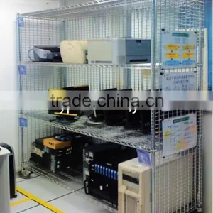 Chrome Wire Mesh Security Cage for Clean Room,Wire Shelving Cage thumbnail-3