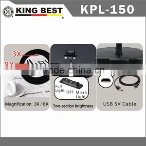Foldable KINGBEST LED Table Lamps / Magnifier/ Reading Lights Moveable / Lighting Charging / Writing Lights / Multifunction LED Adjustable thumbnail-2