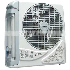 SUNCA AC/DC Rechargeable Fan Light 8" SF-283A thumbnail-1