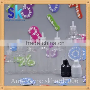 5ml 10ml Clear PET Plastic e Liquid Bottle With Childproof Lid thumbnail-3