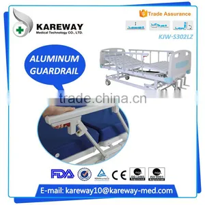 China Supplier Medical Equipments Manual Ordinary 3 Crank Manual Hospital Bed thumbnail-5