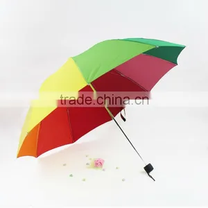 3 Folding Rainbow Gift Umbrella Wholesale Folding Super Size Umbrella thumbnail-1