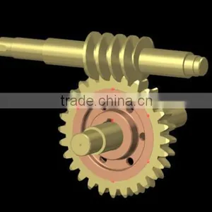 Brass Worm Gear and Worm Wheel thumbnail-1