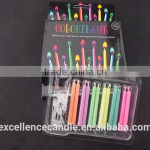 Stick Birthday Candles in Blister Card Colored Flame thumbnail-4