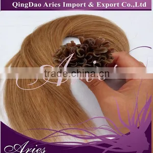 Aries U Nail Tip Pre Bonded Keratin Glue Fusion Remy Human Hair Extensions 22" thumbnail-2