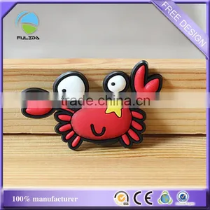 Crab Shaped Soft PVC Rubber Marketing Gifts Fridge Magnet thumbnail-2