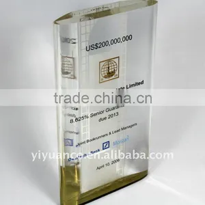 Customize Acrylic Award Plexi Trophy With Silkscreen Logo thumbnail-1