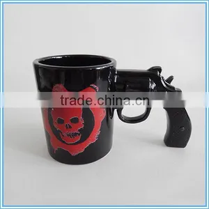 Hot Sale Gun Pistol Shaped Ceramic Gift Coffee Mug Cup thumbnail-2